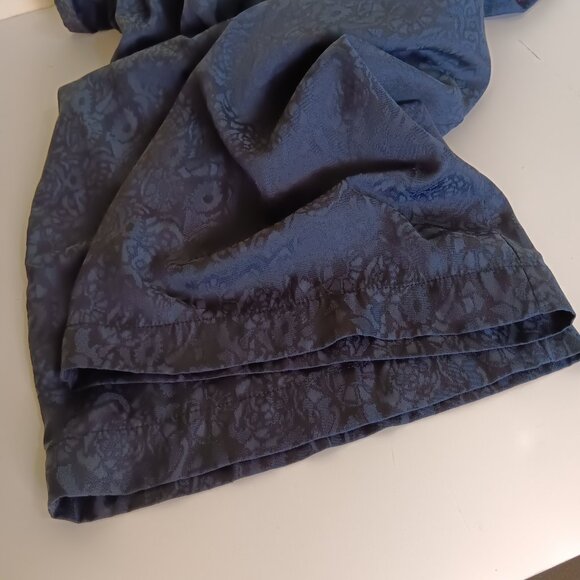 Ett Twa Anthropologie Women's Navy Blue Floral James Tie-Waist Jumpsuit Size 0 - Picture 11 of 16